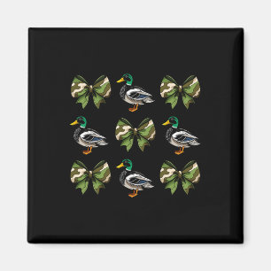 Camouflage Coquette Bow Duck Hunt Mallard Duck Hun Magnet