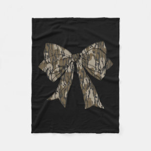 Camouflage Coquette Bow Duck Jagd Mädchen Kinder F Fleecedecke