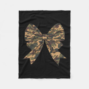 Camouflage Coquette Bow Duck Jagd Mädchen Kinder F Fleecedecke