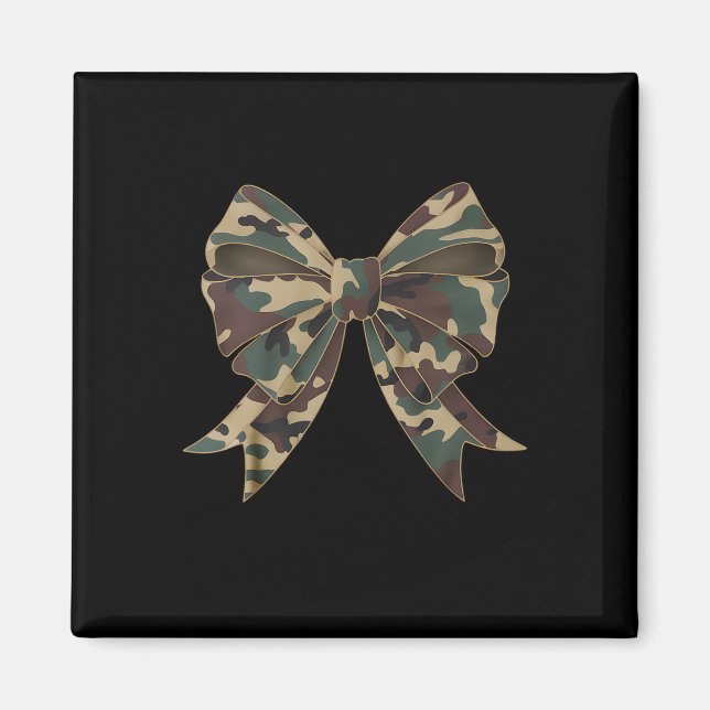 Camouflage Coquette Bow Duck Jagd Mädchen Kinder F Magnet (Vorne)