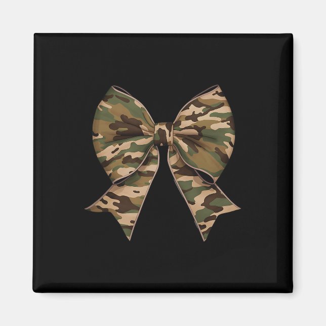 Camouflage Coquette Bow Duck Jagd Mädchen Kinder F Magnet (Vorne)