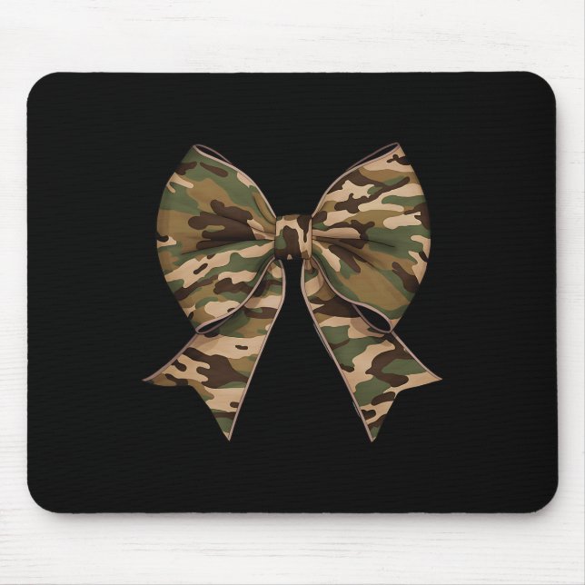Camouflage Coquette Bow Duck Jagd Mädchen Kinder F Mousepad (Vorne)