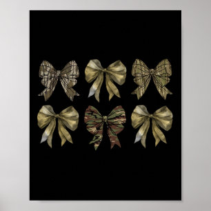 Camouflage Coquette Bow Duck Jäger Boys Poster