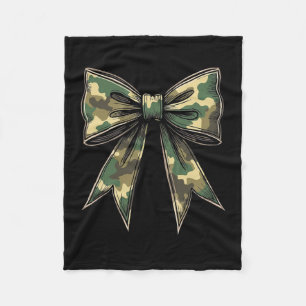 Camouflage Coquette Bow Hunt Duck Jagd Camouflage Fleecedecke