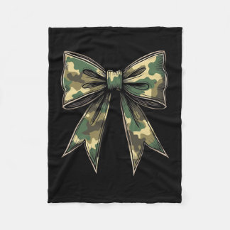 Camouflage Coquette Bow Hunt Duck Jagd Camouflage Fleecedecke