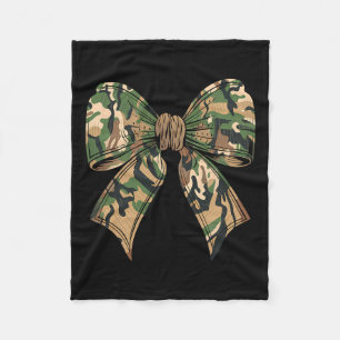 Camouflage Coquette Bow Jagd Camouflage Alte Jäger Fleecedecke