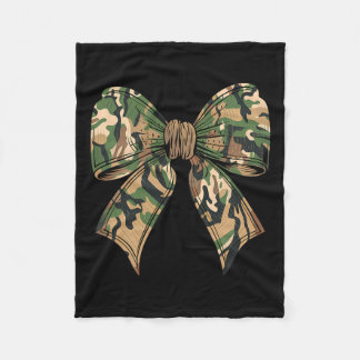 Camouflage Coquette Bow Jagd Camouflage Alte Jäger Fleecedecke