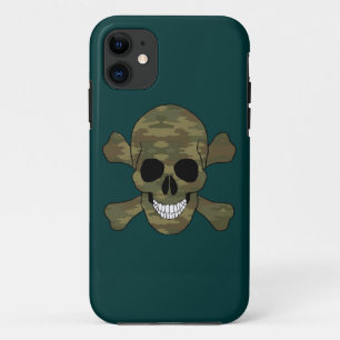 Camouflage Crâne et Crossbones iPhone 5 Coque