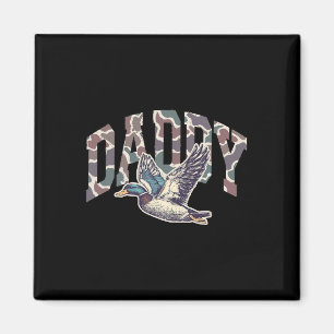 Camouflage Daddy Junting Vater Mallard Duck Funny Magnet