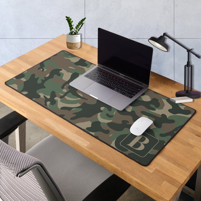 Camouflage de monogramme personnalisé en bois (Créateur téléchargé)