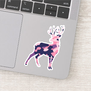Camouflage Deer Aufkleber