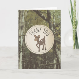 Camouflage Deer Baby Dusche Vielen Dank Dankeskarte