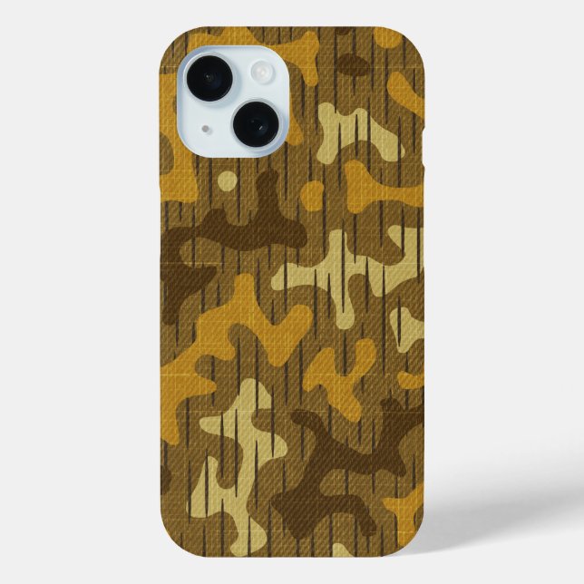 Camouflage der Alten Schule Brown Case-Mate iPhone Hülle (Rückseite)