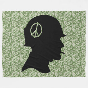 Camouflage der tierärztlichen Silhouette Fleecedecke