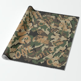 Camouflage des großen Schleifpapiers Geschenkpapier