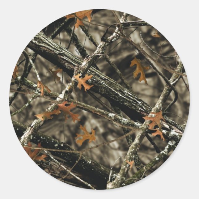 Camouflage Design - Camouflage Geschenke Runder Aufkleber (Vorderseite)