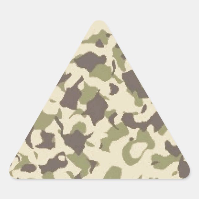 Camouflage Dreieckiger Aufkleber (Vorderseite)