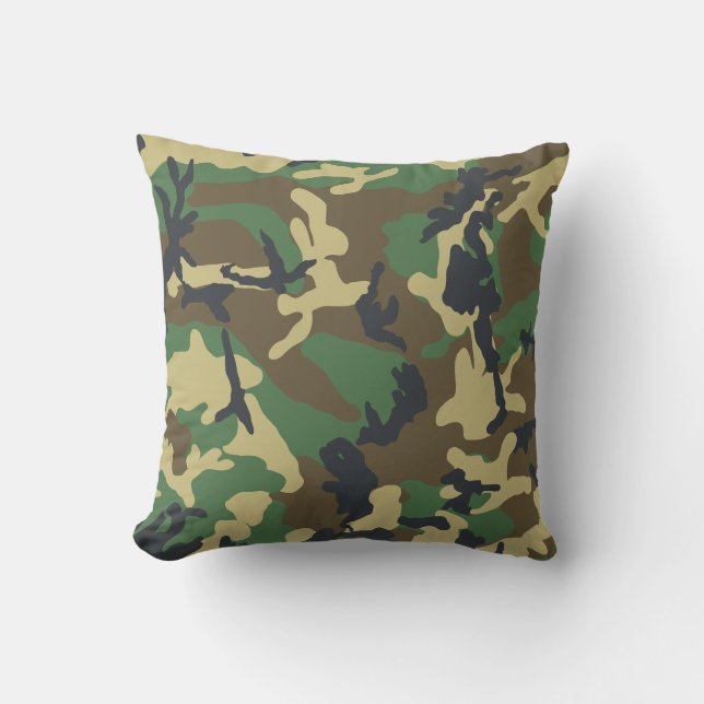 Camouflage Druckmuster Arme Ermüdung Kissen (Vorderseite)