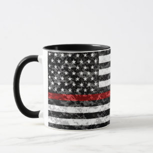 Camouflage-dünne rote Linie Flagge Tasse