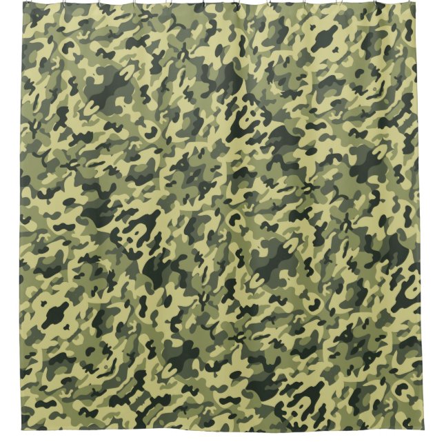 Camouflage Duschvorhang (Vorderseite)