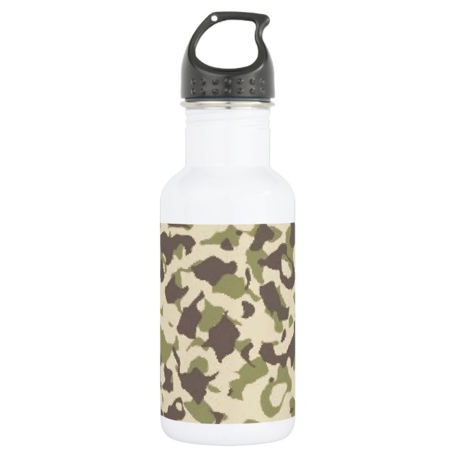 Camouflage Edelstahlflasche (Vorderseite)