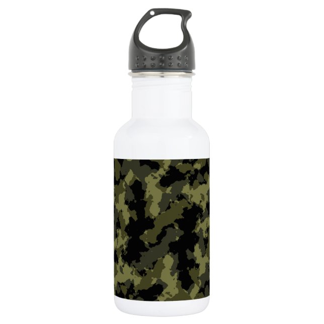 Camouflage Edelstahlflasche (Vorderseite)