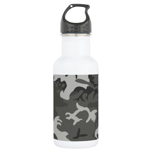 Camouflage Edelstahlflasche (Vorderseite)