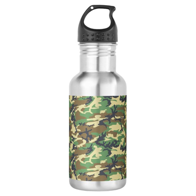 Camouflage Edelstahlflasche (Vorderseite)