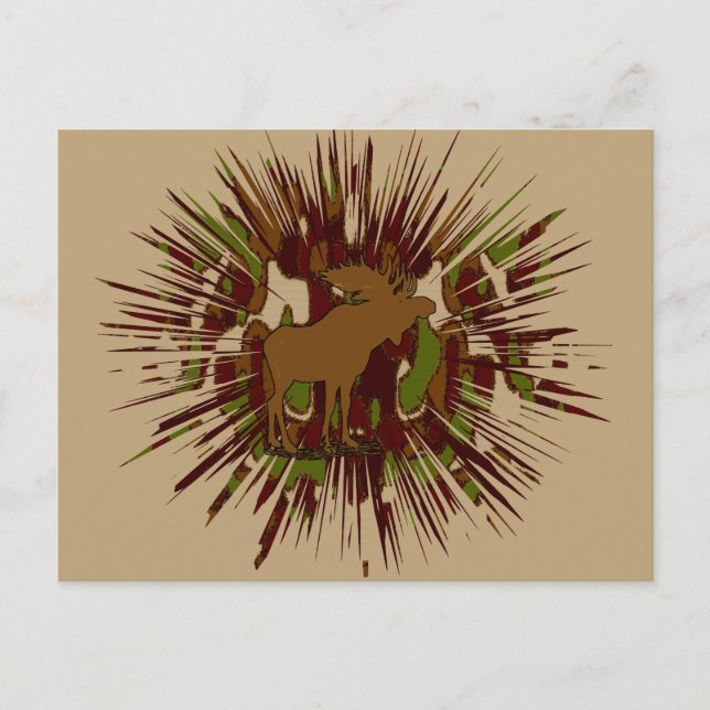 Camouflage Elche Break-out-Camouflage Postkarte (Vorderseite)