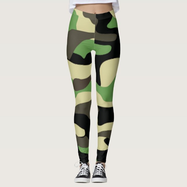Camouflage élégant Leggings (Devant)
