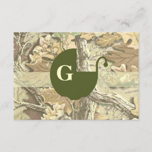 Camouflage-elegante Baby-Duschen-Einladung Einladung