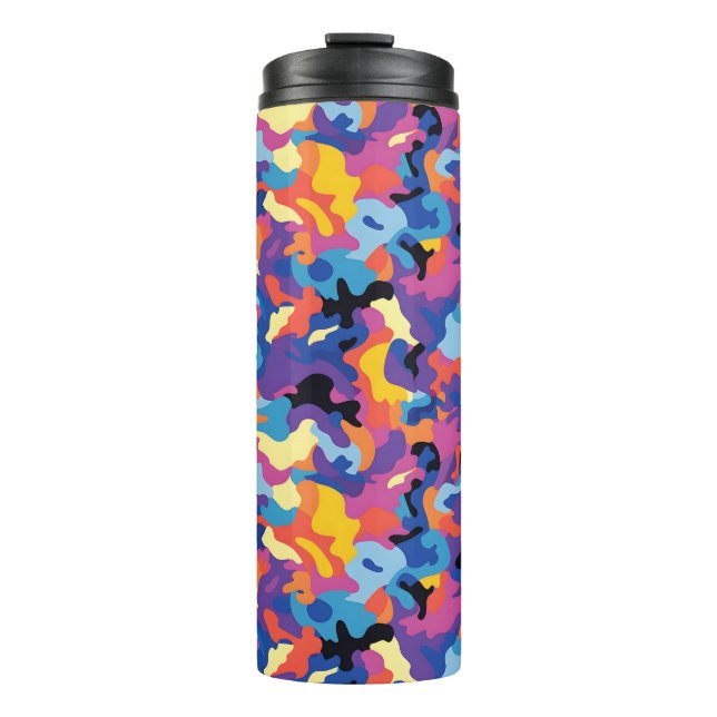 Camouflage farbiges Muster Thermosbecher (Vorderseite)