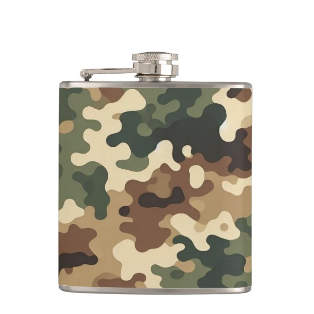 Camouflage Flachmann (Vorderseite)