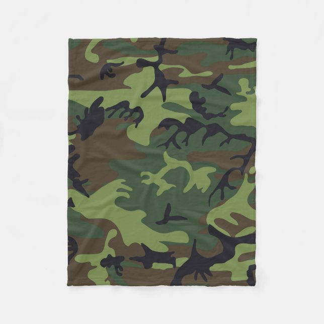 Camouflage Fleecedecke (Vorderseite)
