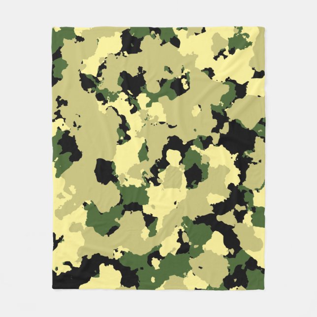 CAMOUFLAGE FLEECEDECKE (Vorderseite)