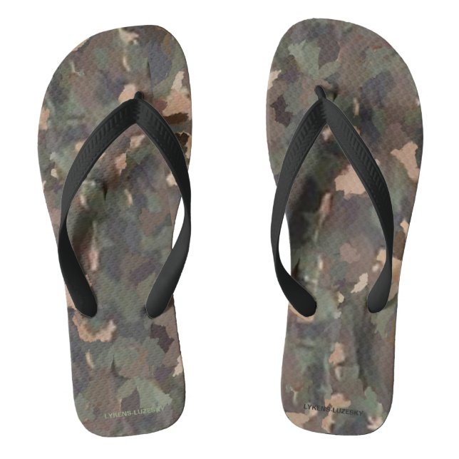 Camouflage Flip Flops (Fußbett)