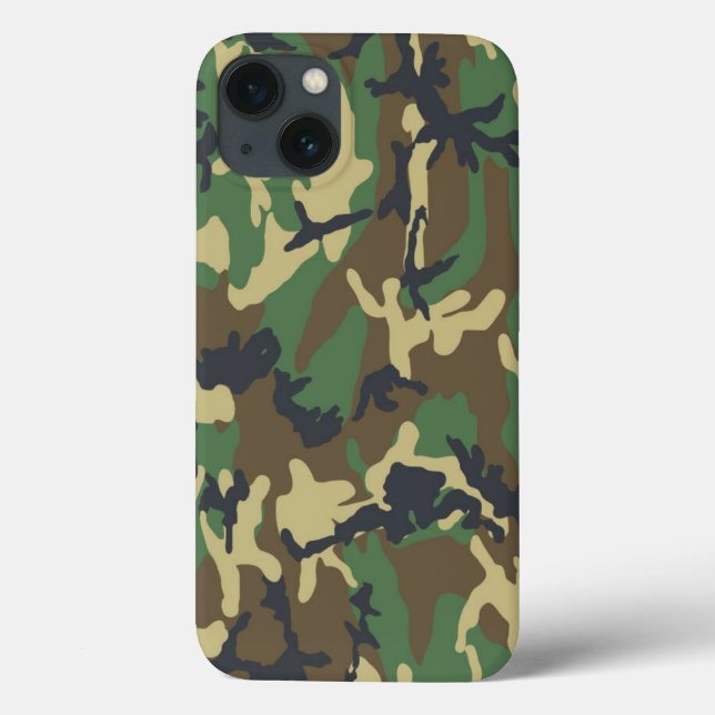 Camouflage forestier Iphone 6 Coque (Verso)