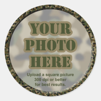 Camouflage Foto Stickers (Blatt von 20 klein)