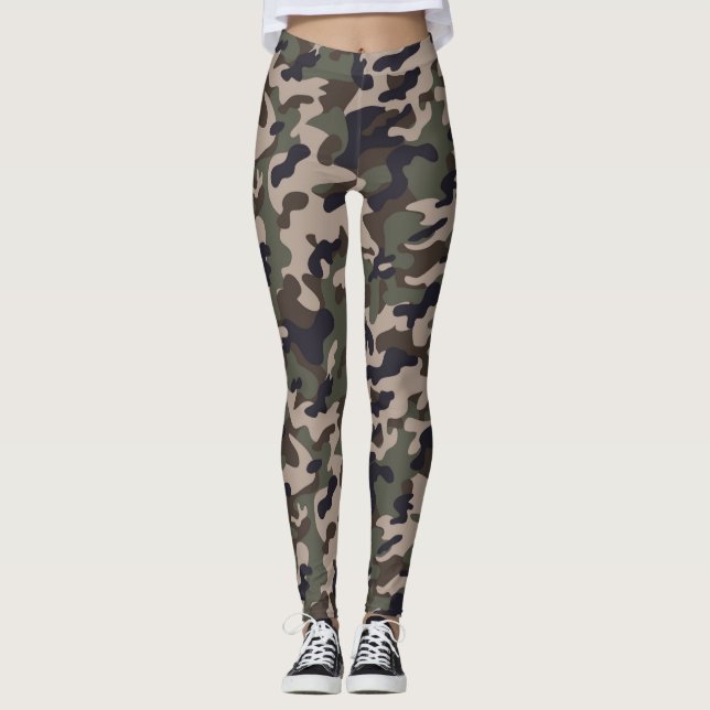 Camouflage Frauen Leggings (Vorderseite)