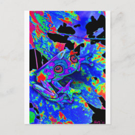 Camouflage Frog Postkarte