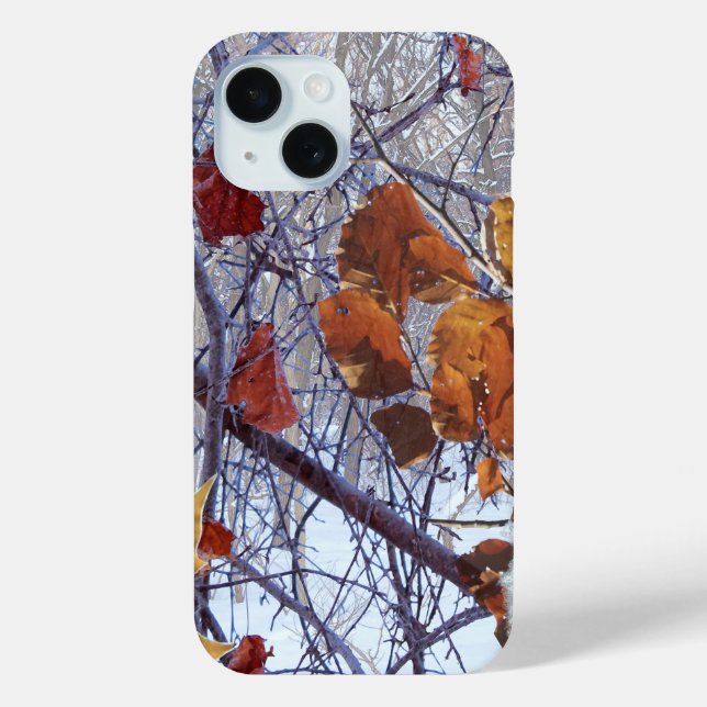 Camouflage für den ersten Schneewinterwald Case-Mate iPhone Hülle (Rückseite)