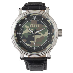 Camouflage für den gezielten Wald Armbanduhr