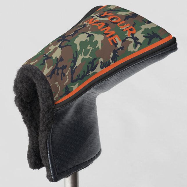 CAMOUFLAGE für Ihren NAME Golf Head Cover personal Golf Headcover (3/4 Vorderseite)