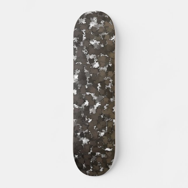 Camouflage für sparsame Blätter Skateboard (Vorderseite)