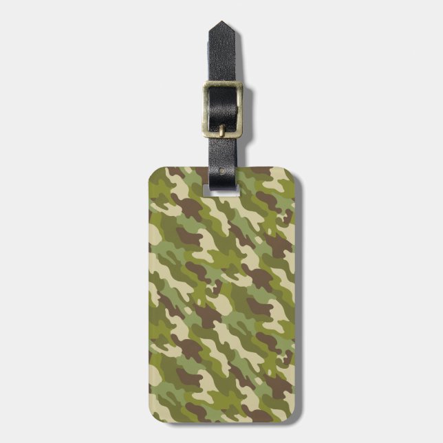 Camouflage Gepäckanhänger (Vorderseite vertikal)