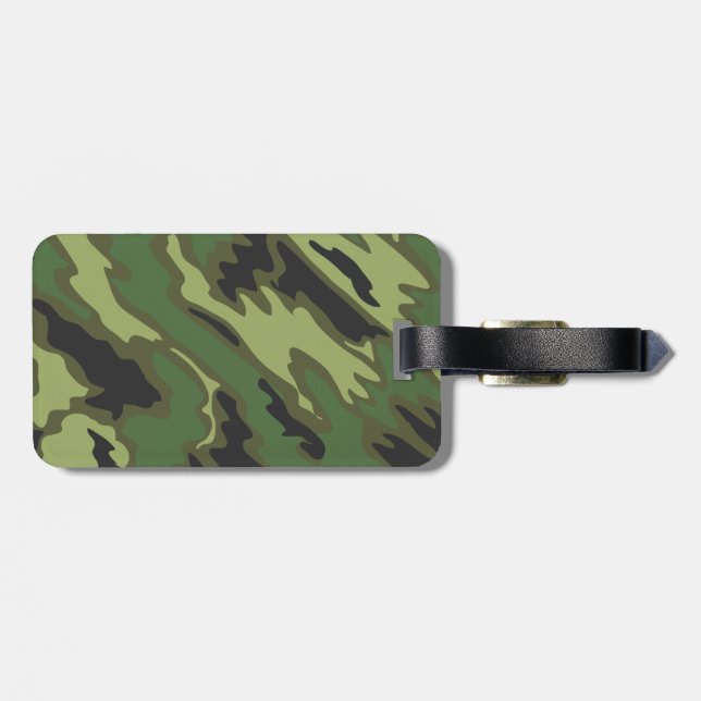 Camouflage Gepäckanhänger (Rückseite horizontal)