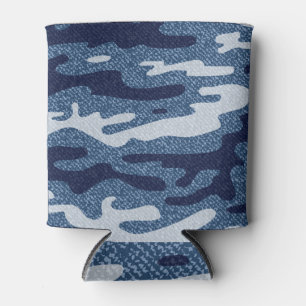 Camouflage Gepunktet Denim Jeans Pattern Dosenkühler
