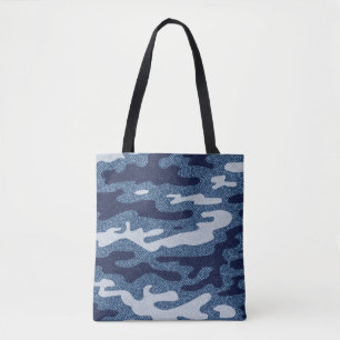 Camouflage Gepunktet Denim Jeans Pattern Tasche