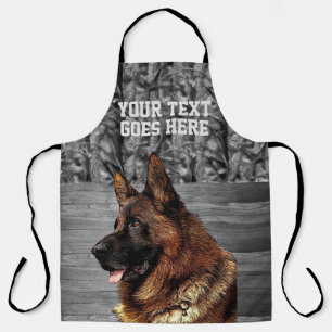 Camouflage German Shepherd Dog Groomer Animal Trai Schürze