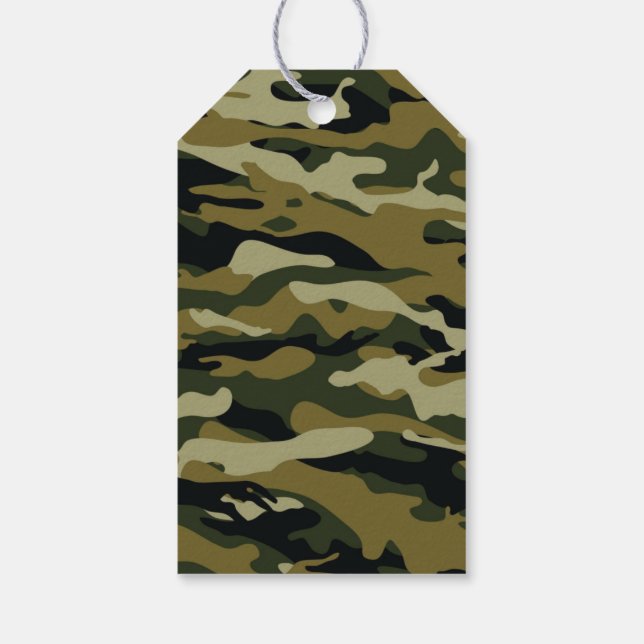 Camouflage Geschenkanhänger (Rückseite)